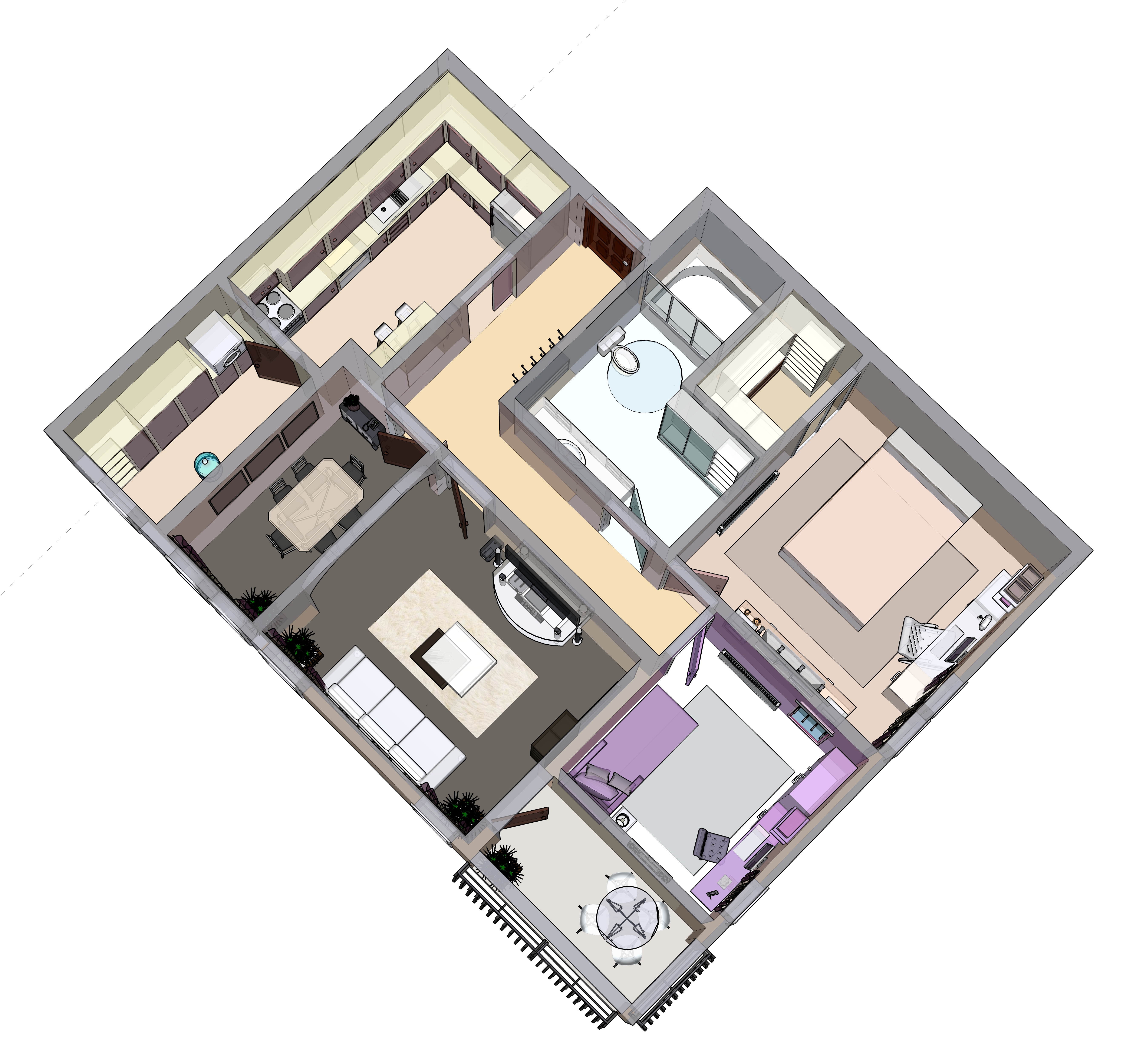 Plan apartament Studio